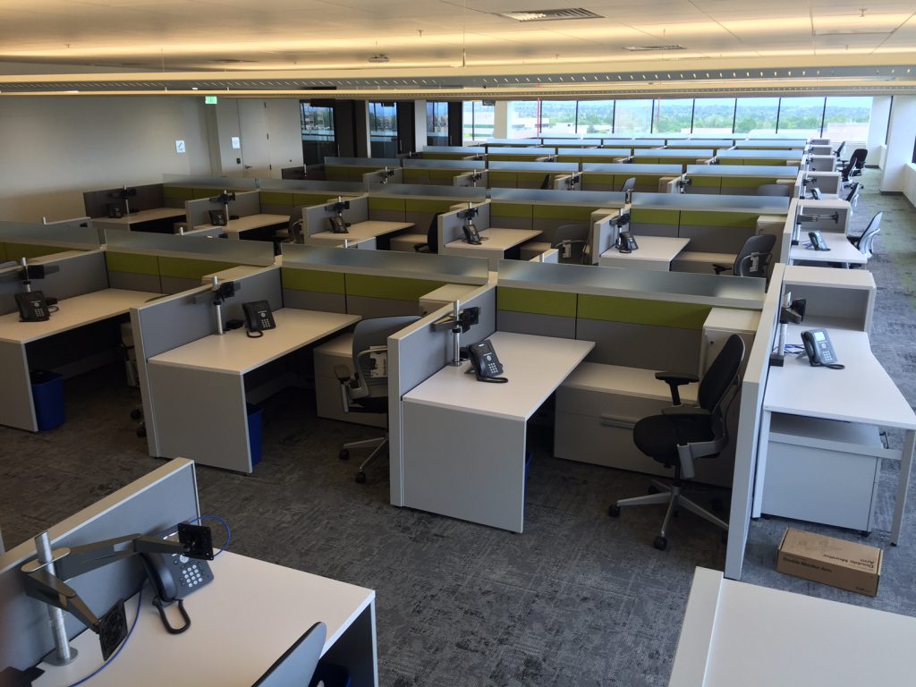 Comcast Panorama Office Furniture Installation Englewood